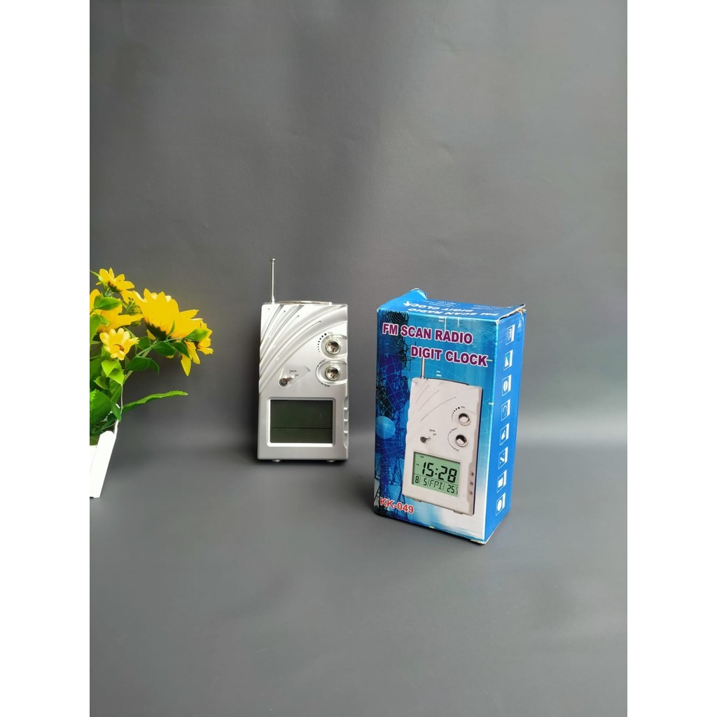 Jam beker digital dengan pembaca suhu dan radio / Jam digital alarm radio / jam radio klasik / Jam b