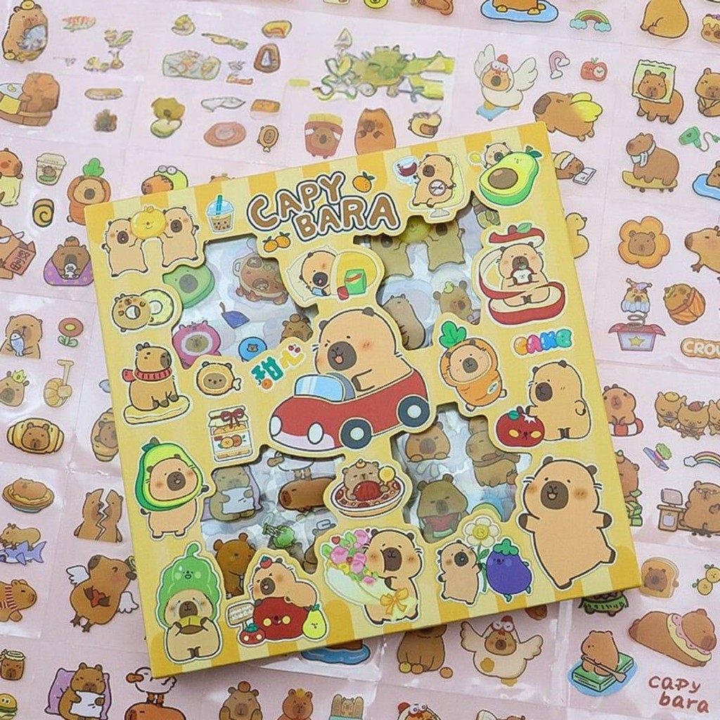 

STICKER BOX CAPYBARA ISI 100 PCS stiker diy lucu