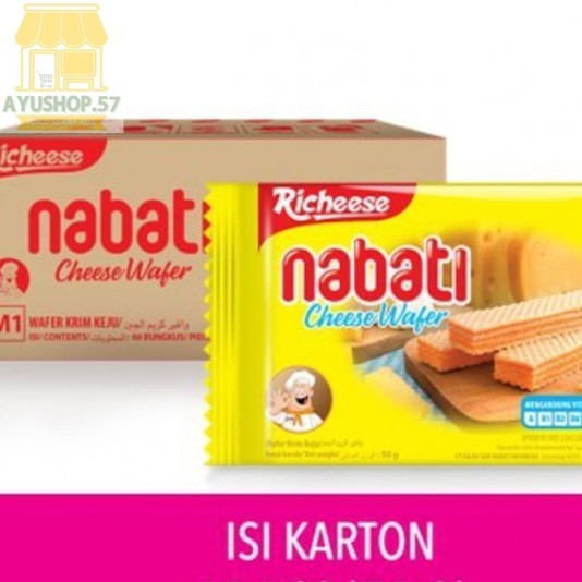 

Richeese Nabati Cheese Wafer [50 g/ 60 pcs/ Dus] - AYUSHOP57