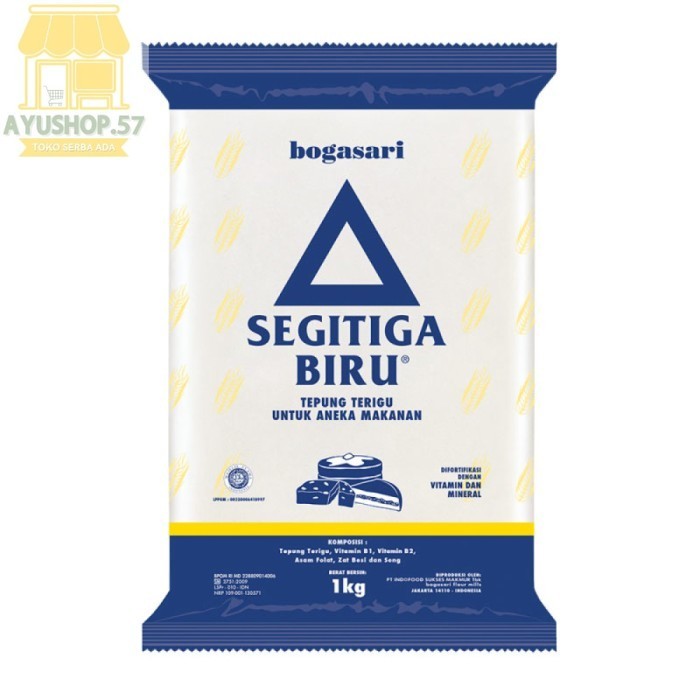 

Bogasari Segitiga Biru Tepung Terigu 1 Kg - AYUSHOP57
