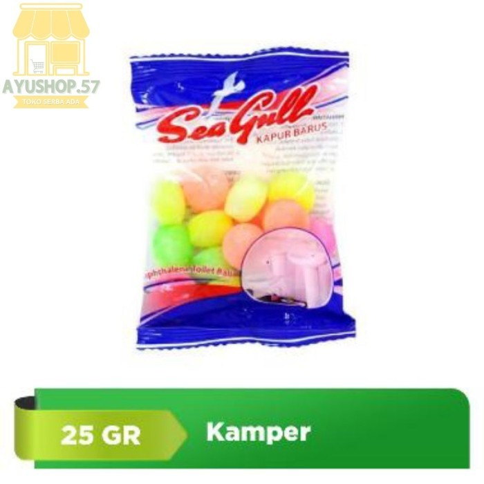 

Kamper Seagull sachet [25gr] - Warna Warni - AYUSHOP57