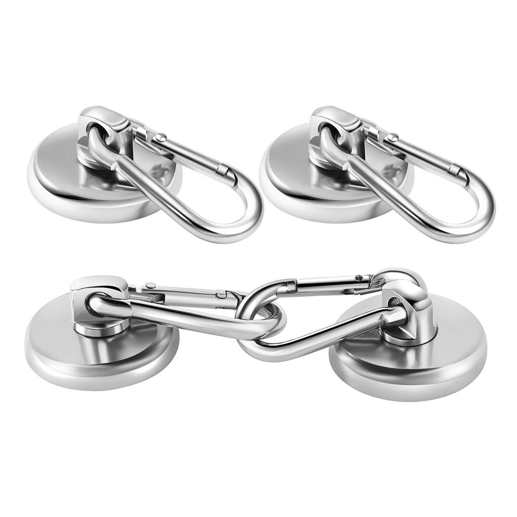 

Super Strong Neodymium Magnet Carabiner Magnetic Ring 49 LBS Keychain Magnetic Ring Magnetic Seat Rotating Magnetic Suction Cup