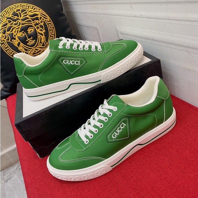 Gucci Luxurious Minimalism Fashion Men Casual Four Seasons Shoes Sneakers Green
