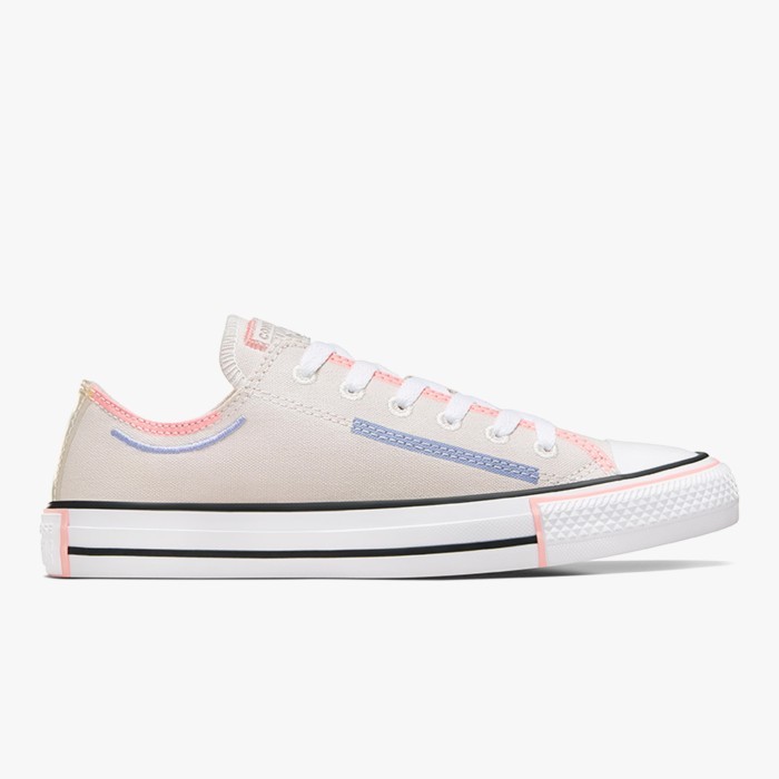 Sepatu Sneakers Wanita Converse Chuck Taylor All Star Ox Pale Putty Rainy Daze Original A07593C
