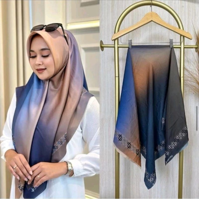Hijab Segiempat voal Denay Motif Button Terbaru KW Super