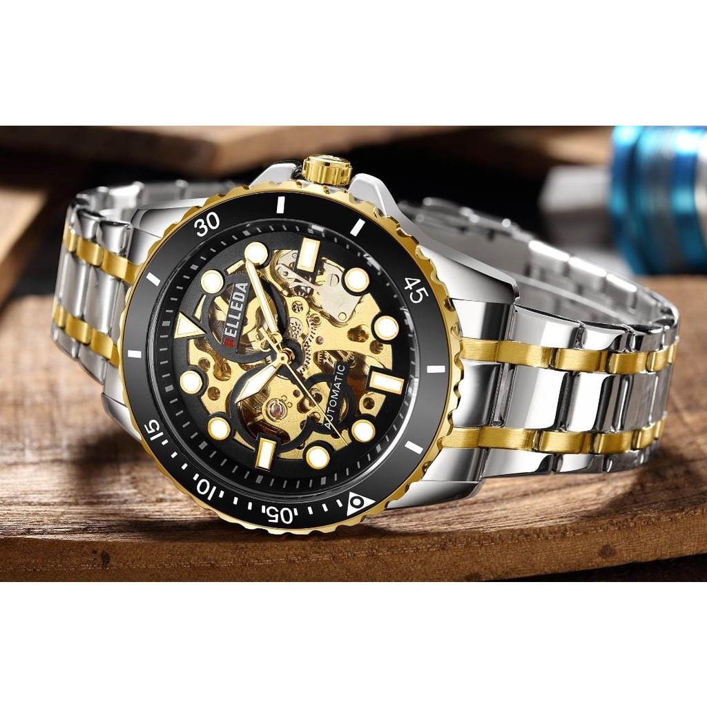 BUY 1 GET 1..JAM TANGAN PRIA BELLEDA ORIGINAL AUTOMATIC 9352 RT