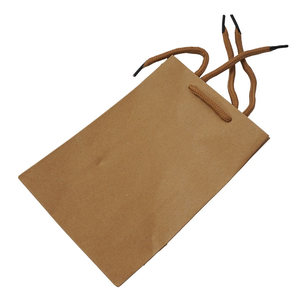 

Brown Kraft Tote Bag Carrier Bags Flat Handle Home Paper Bags Party Recyclable Shopping Smooth Wedding Brand New