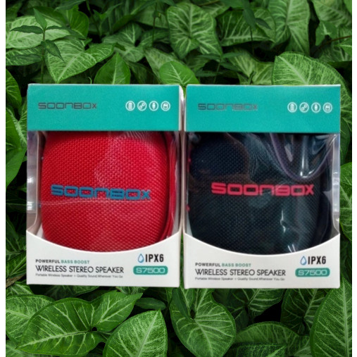 Speaker Bluetooth Soonbox S-7500 Tws Portable Speaker Wireless