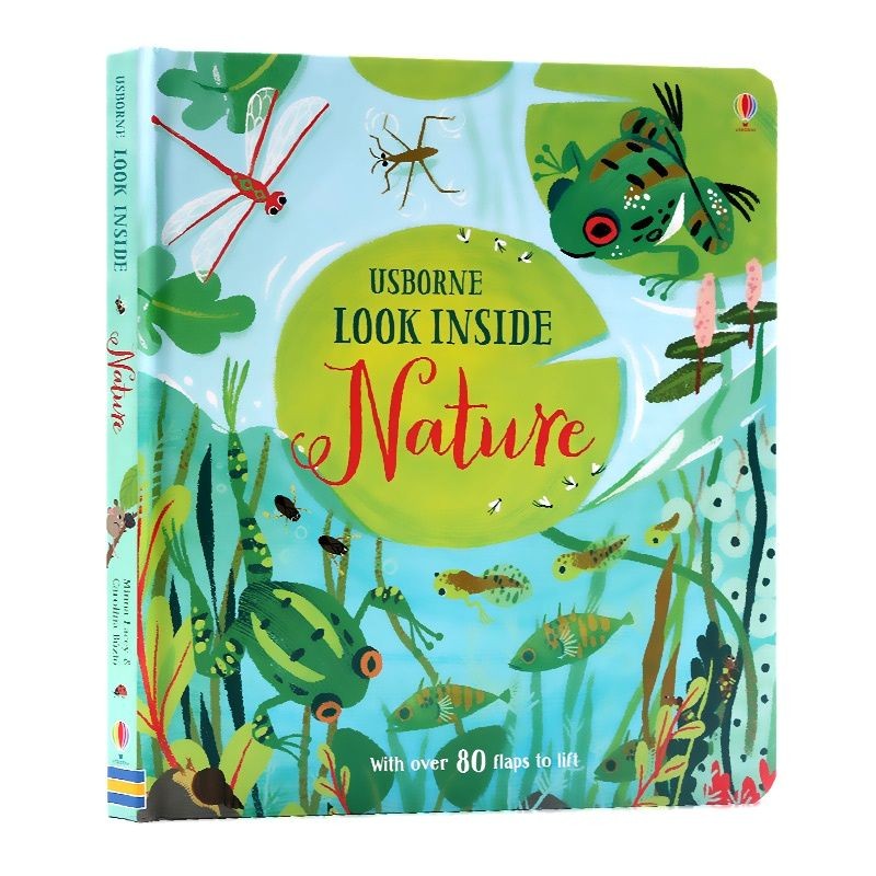 

English Montessori 3D Usborne Look Inside Nature Picture Book Education Kids Child Reading Flaps To Lift Hard Cover Board Book