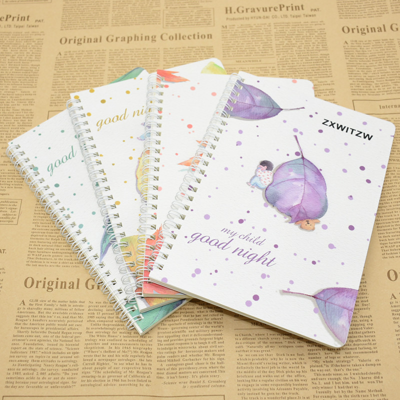 

1pcs High quality small fresh notebook, 60 pages A5 school office notebook cute creative stationery