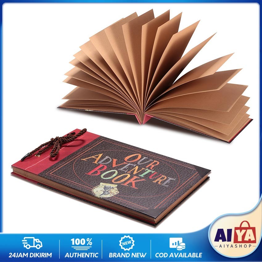40Lembar Scrapbook Aesthetic Album Vintage Hardcover Diy Buku Album Foto / Buku Tulis / Album Foto /