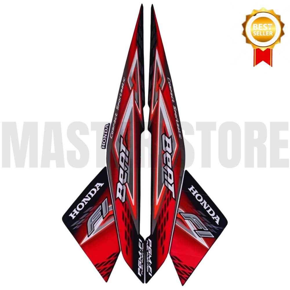 Stiker Lis Striping Honda BEAT FI 2014 striping Stiker Beat FI 2014