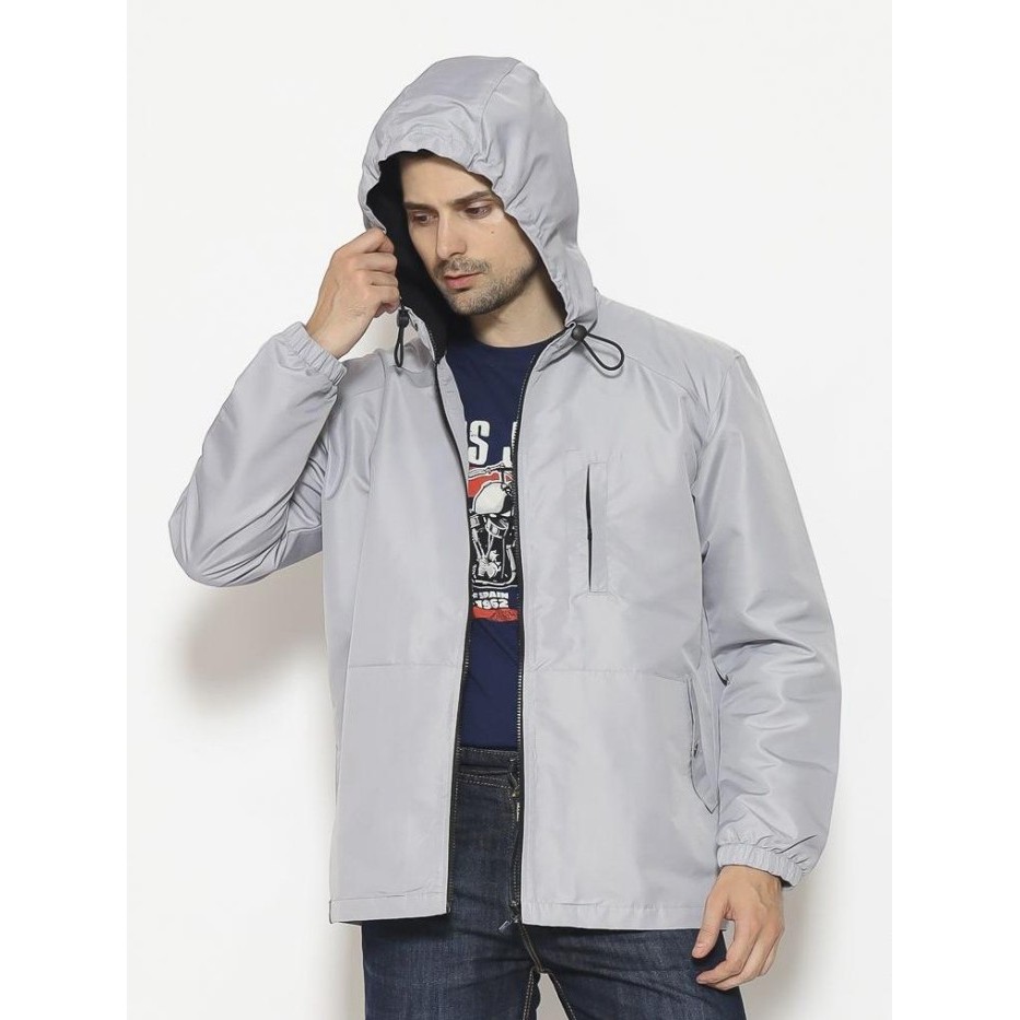 Jaket Hoodie Taslan Lengan Panjang Lois Jeans Original MJF158