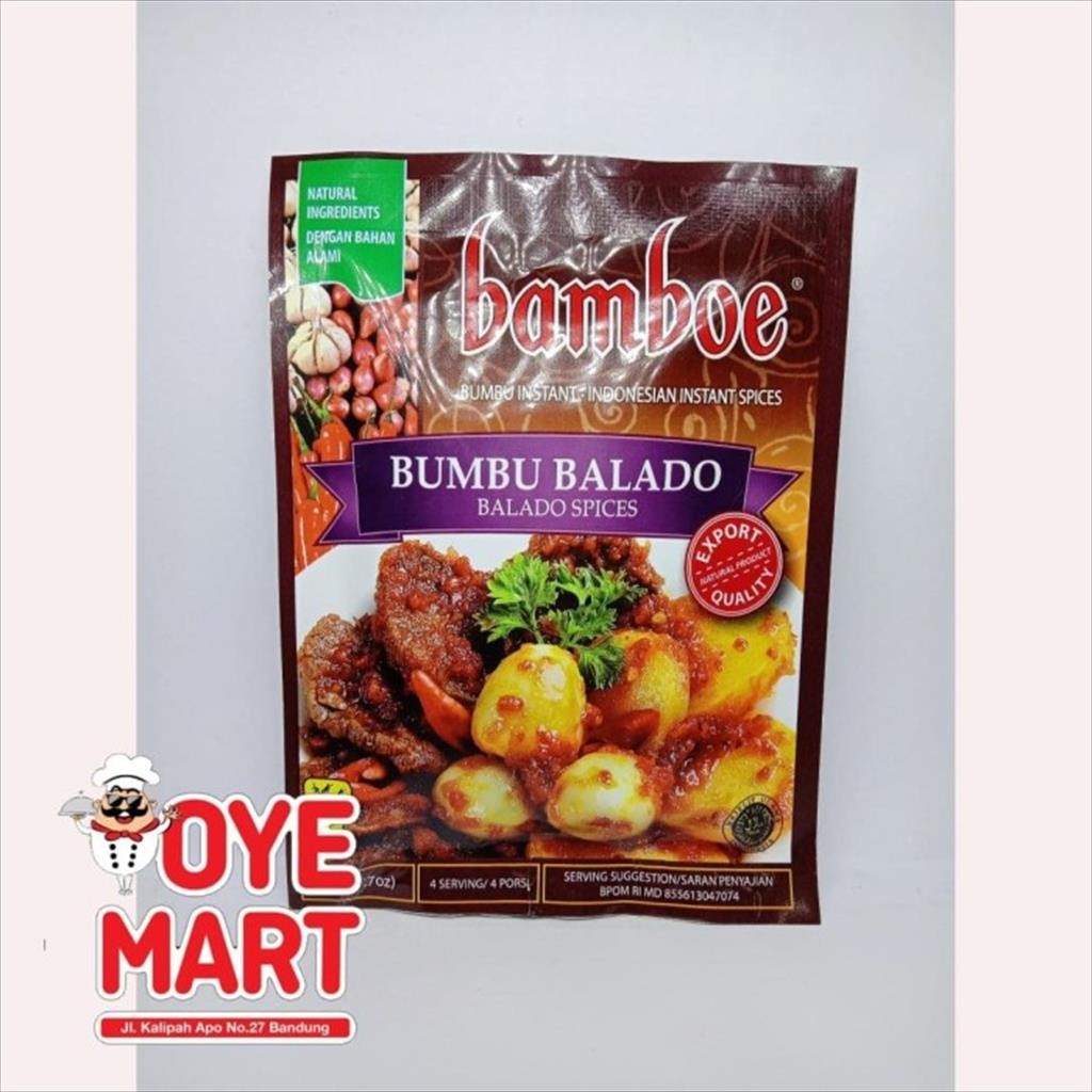 

BAMBOE BUMBU BALADO INSTAN 50GR HARGA PROMO