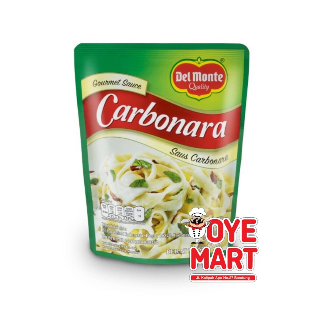 

DELMONTE CARBONARA SAUCE 180GR // SAUS CARBONARA // SAOS