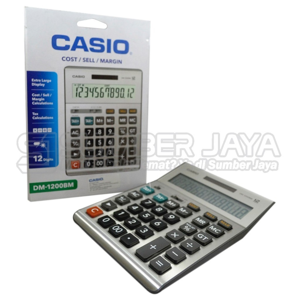 

Casio Kalkulator Meja DM-1200 BM DM1200BM Desktop Calculator