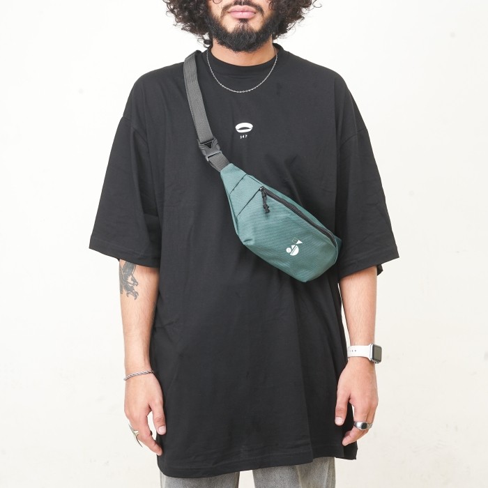 UNKL347 Tas Slingbag Cordura Tas Kecil Motif Dark Green ROGA