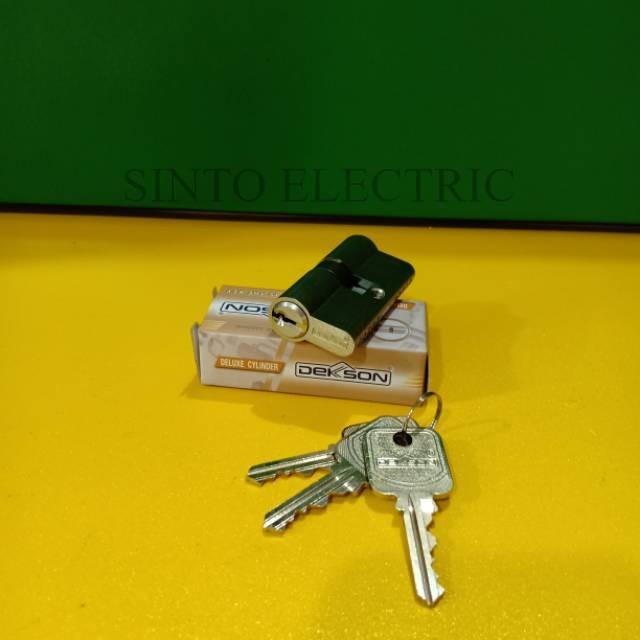 DEKSON Cylinder Dekson CYL DC DL 60mm SN/silinder kunci dekson/Anak kunci/silinder kunci