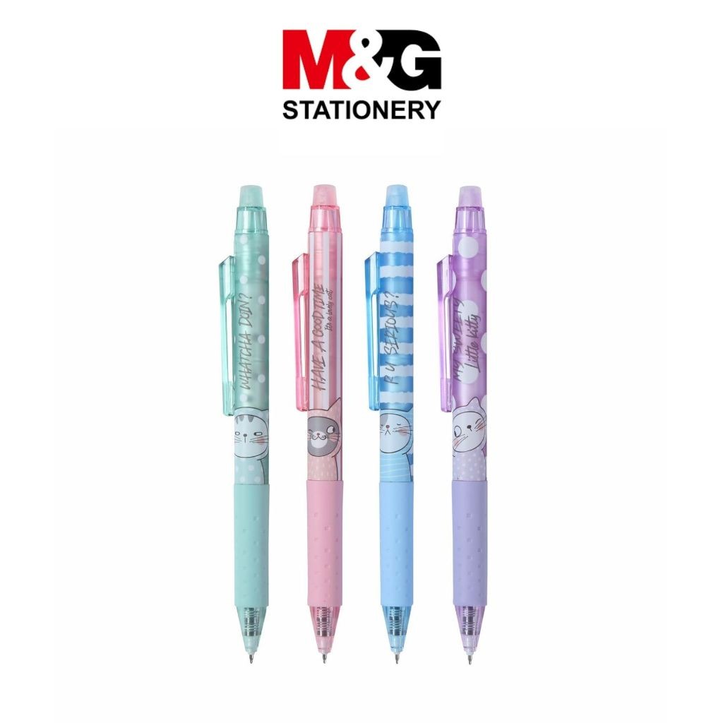 

Erasable Gel Pen M&G So Many Cats #AKPJ2675 Pulpen Gell Bisa Dihapus Tinta Hitam - SATUAN- SHAGB
