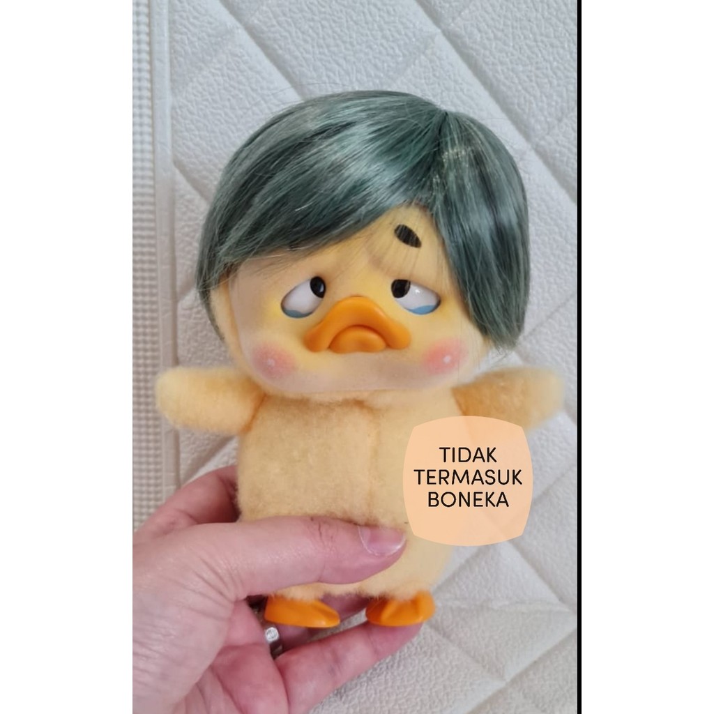 READY WIG FOR UPSET DUCK/WIG PONI SAMPING/FOR BONEKA UPSET DUCK AND LABUBU/WIG VIRAL