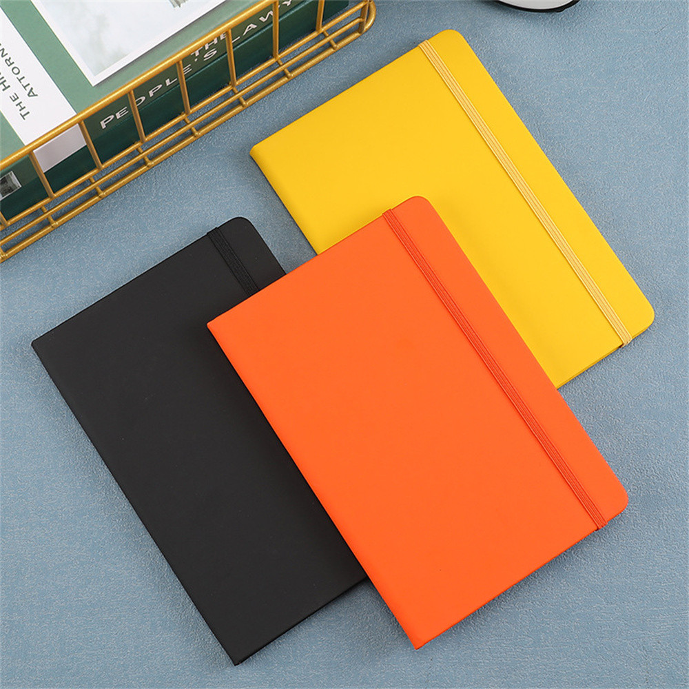

New A5 Notebook PU Cover Business Office Note Book Horizontal Line Inside Page Diary Notepad Student Stationery School Supplies