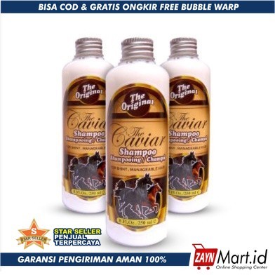 Shampo Sampo Kuda Caviar Pemanjang Rambut Perawatan Penumbuh Penyubur Rambut Botak Rontok Rusak