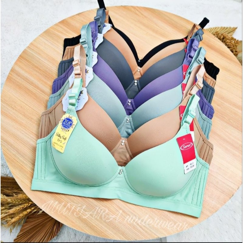 Bra sorex tanpa kawat 9814 / Bra sorex kait 3 / Bra sorex Cup sedang - IDEAL