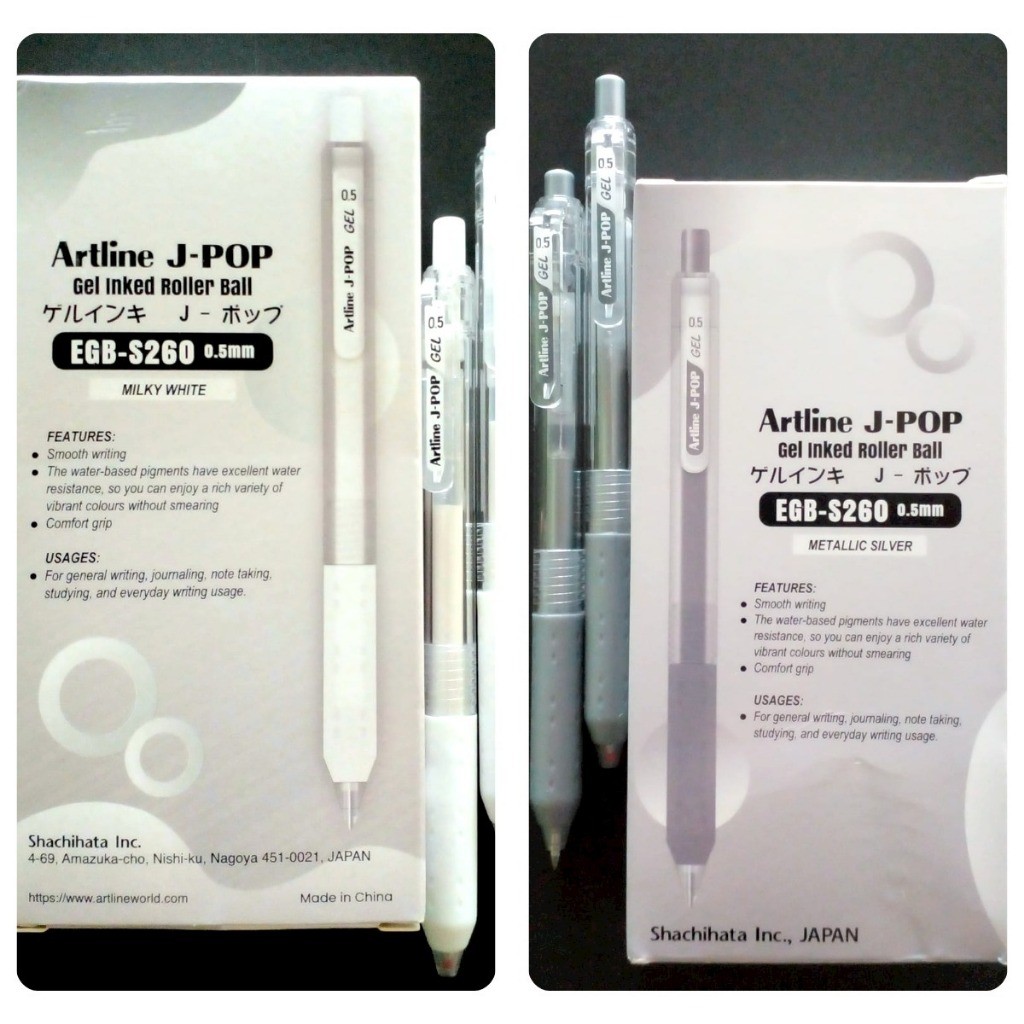

Bolpoin Artline JPOP / ARTLINE J-POP Gel Inked Roller Ball EGB-S260 0.5 mm