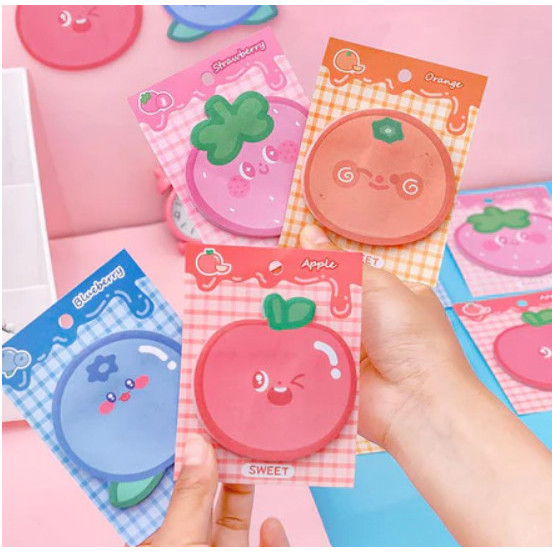 

Sticky Note Lucu Isi 30 Lembar Motif Fruit Note Catatan Tempel Gwiyeo To Do List Notes