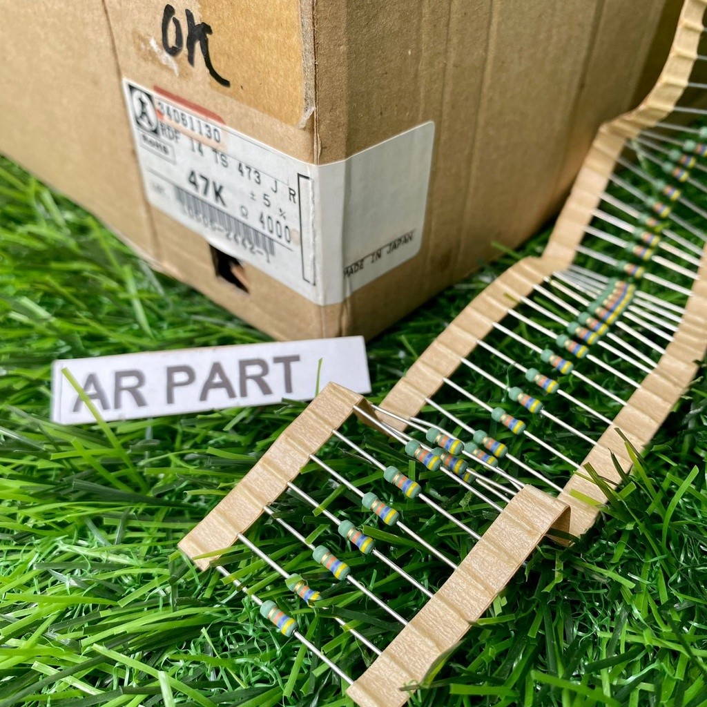 PALI resistor 47k 1/2watt original japan bodi kecil