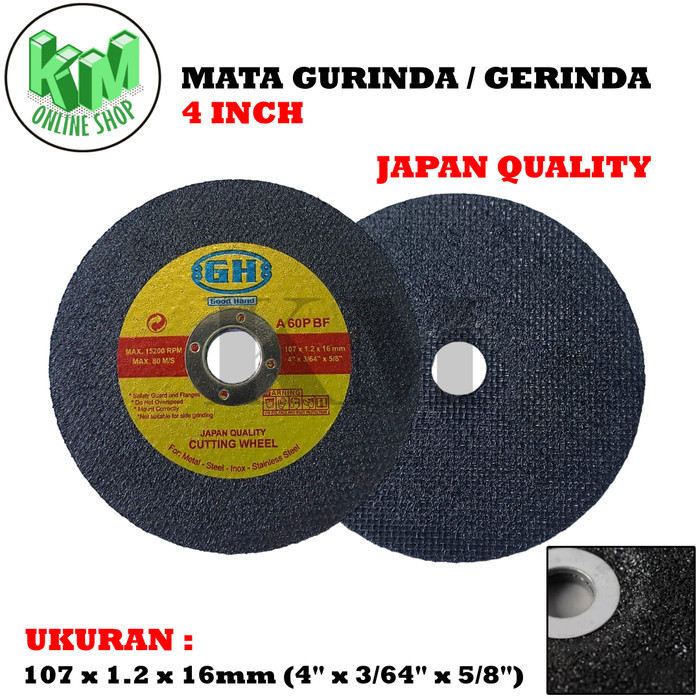 Batu gurinda gerinda Mata gurinda gerinda 4inch potong besi TERBAIK by Karya Muda Homeware