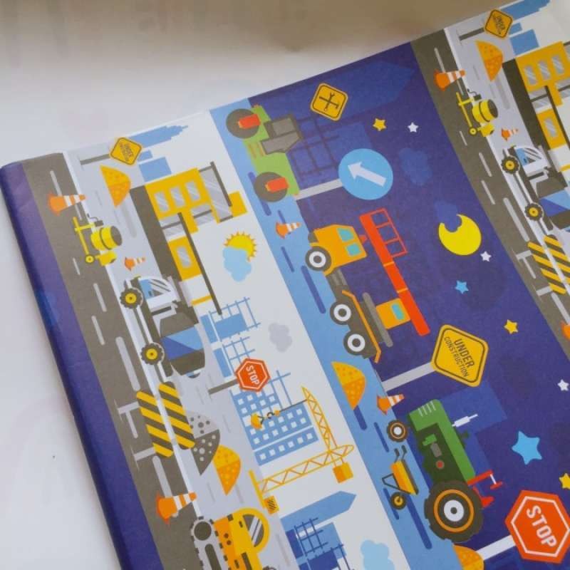 

kertas kado navy motif construction