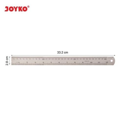 

Penggaris Besi Stainless Steel Joyko RL-ST30 30 cm