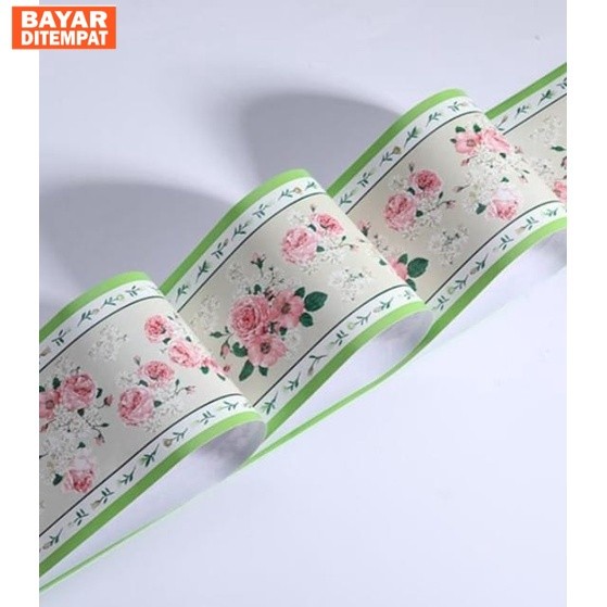 List Border Wallpaper Dinding 10,5cm x 10M - Border List Wallpaper