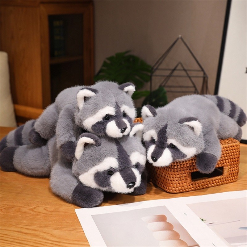 Realistic Raccoon Plush Toy Cute Little Panda Doll Animal Doll Sofa Pillow Home Derection  Plush Rac