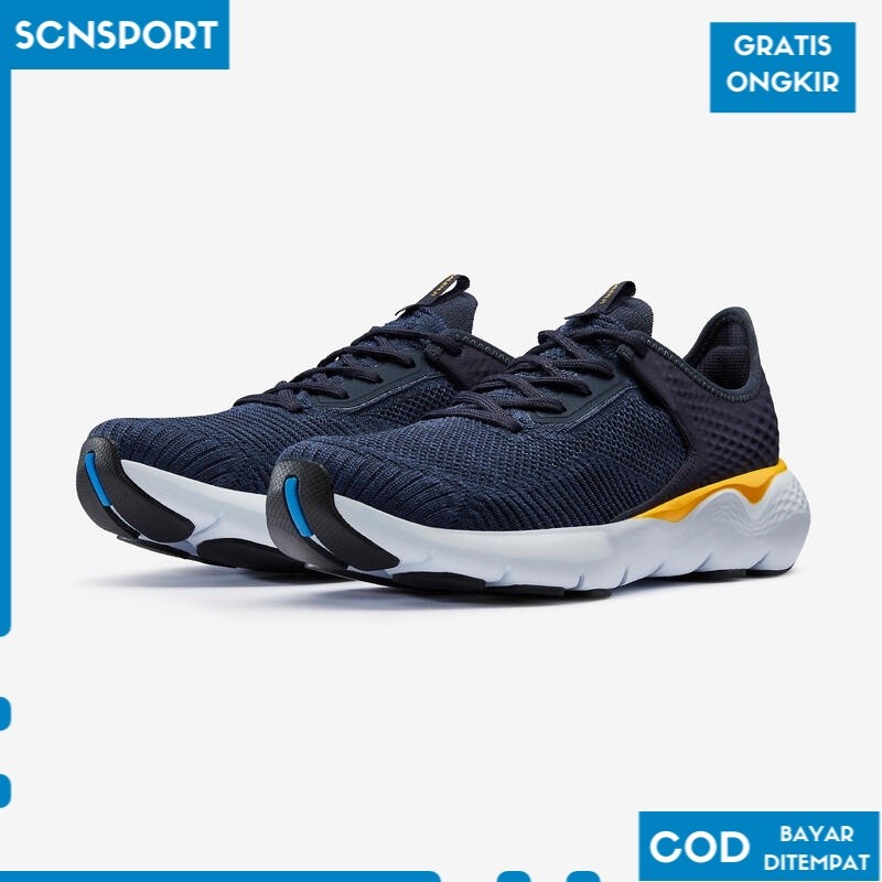 KALENJI JOGFLOW 500K Men's Running Shoes  NavyYellow  8613295 SP1
