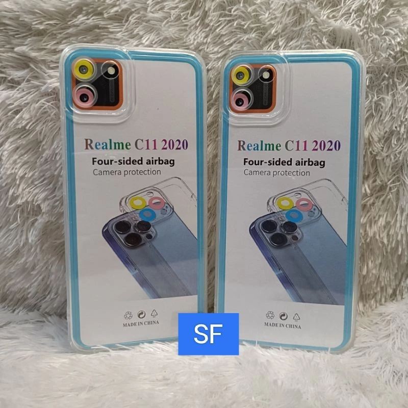 Softcase Clear REALME C11 2020 Casing Silikon Bening transparan Pelindung Belakang Hp Bahan Tebal Fu