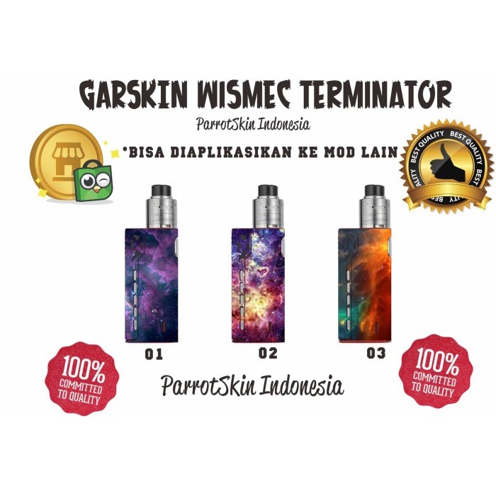 Garskin mod vape tesla terminator galaxy by Urbanite store