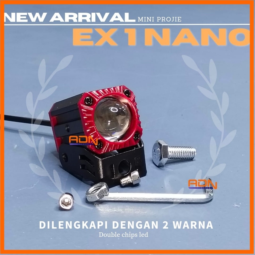 EX1 LED Mini Projie 1 Mata Mini Laser Micro Projie 1 Lens Sql Cree Lampu Sorot Tembak Foglamp