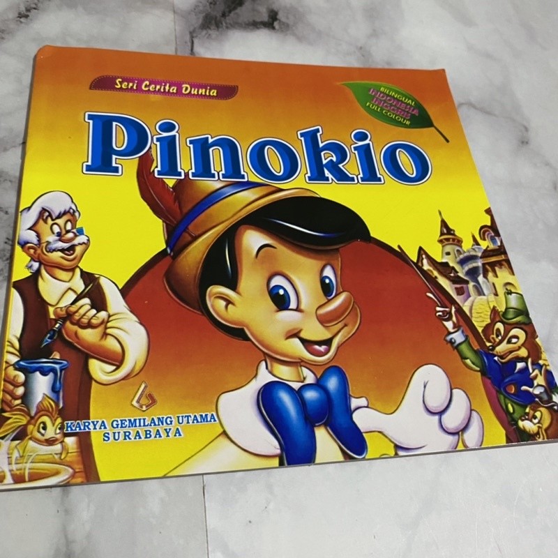 

Pinokio pinocchio disney princess buku cerita anak bahasa inggris indonesia bilingual dongeng putri puteri disney storybook story book bedtime story dongeng sebelum tidur pengantar tidur