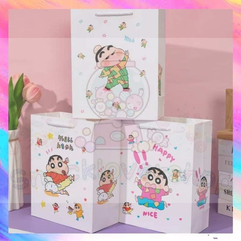 

Paper Bag Gift Cute / Paperbag Hadiah Motif Sanrio Kuromi Melody Cinnamonroll Shincan Lotso