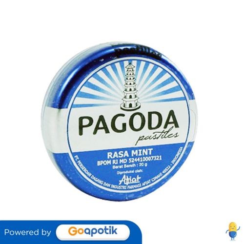 

Pagoda Pastiles Rasa Mint 20 Gram Kaleng