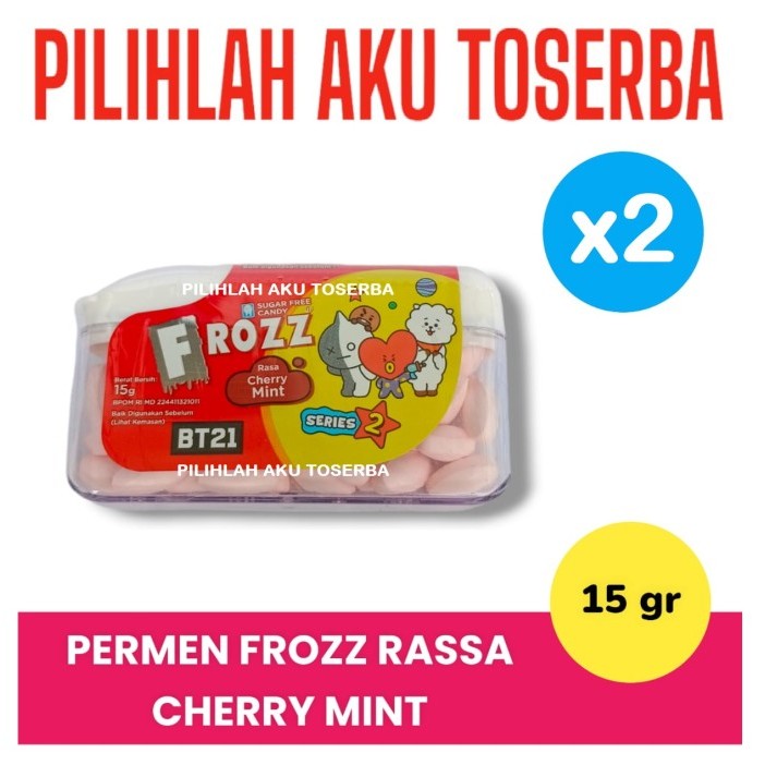 

FROZZ CHERRY MINT Permen Mint Bebas Gula - ( HARGA 2 PCS )