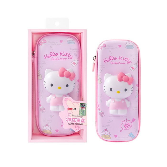 

[BEST] Kotak Tempat Pensil Squishy Waterproof Karakter - Hello Kitty