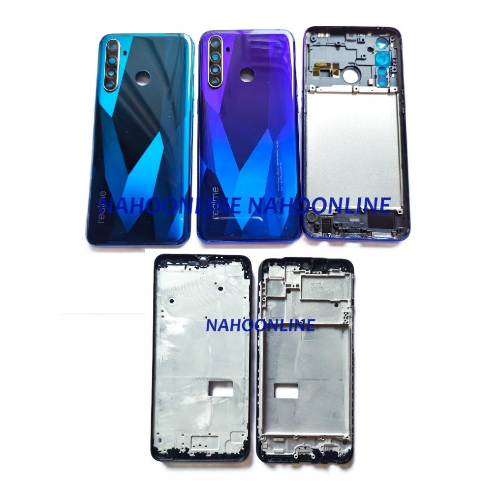 backcover kesing housing casing fullset realme 5 pro kesing + frame