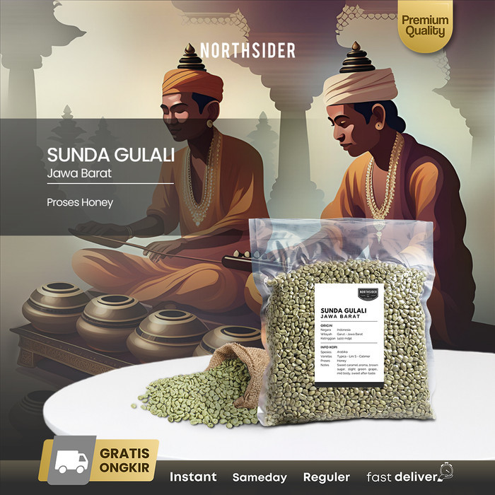 

ROUX Green bean Arabika Taneuh Sunda Gulali Honey - Biji Kopi mentah