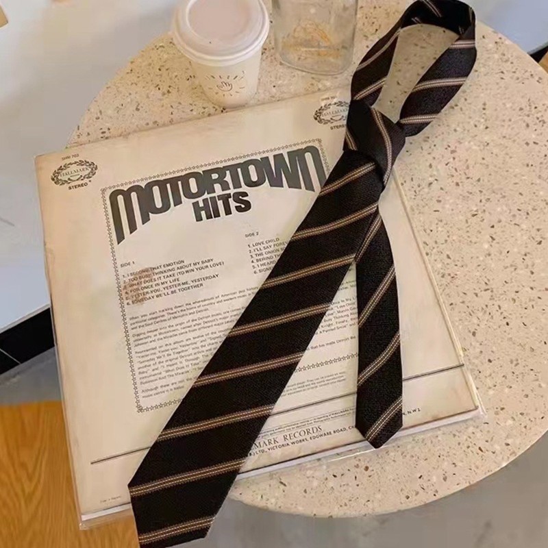 JK Uniform Tie Bow Necktie Skinny Tie Long Necktie Solid Color Basic Small Necktie Uniform Ties For 