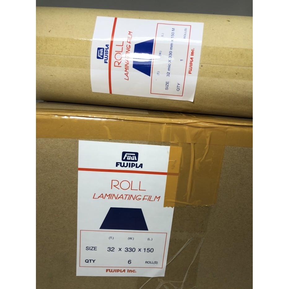 

Plastik Laminating Roll Fujipla Glossy Bening 330mmx150m 32micron