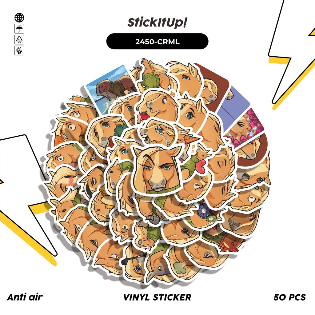 

COD✨ 50 Pcs Stiker Pack FUNNY CHARACTER CARAMEL THE HORSE STICKER PACK 01 Lucu Aesthetic Vynil Waterproof untuk Freebies Sticker Buku Journal Casing HP Laptop