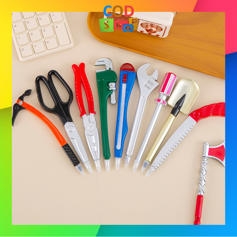 

COD - S6453 Pulpen Unik Bentuk Obeng Palu / Alat Tulis Lucu Anak / Pena Motif Toolkit